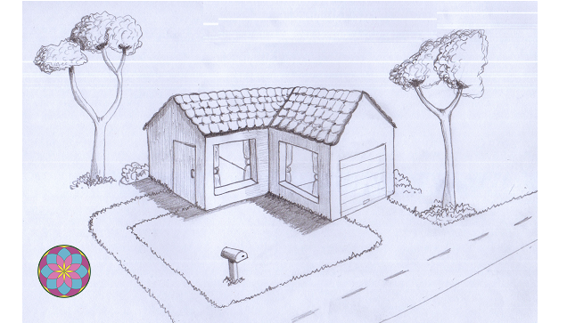 Домик посложнее