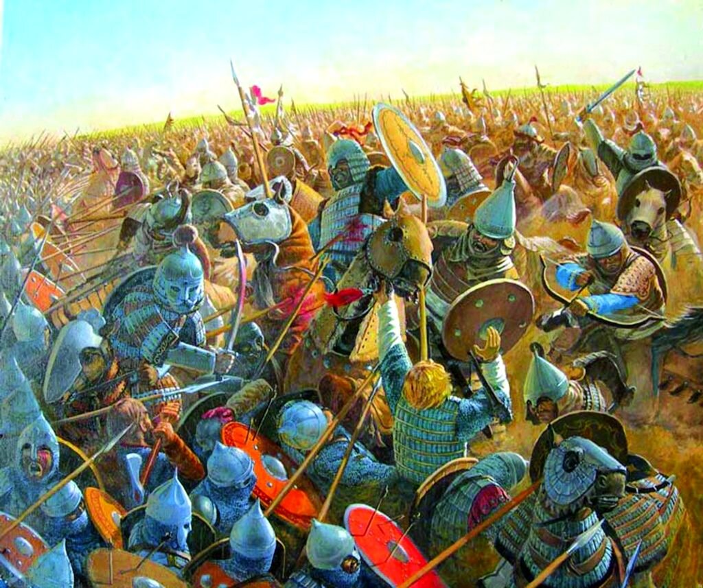 Битва на реке Калке. 1223 год. Источник: https://zhiznteatr.mirtesen.ru/blog/43661297176/Srazhenie-na-Kalke?page=1