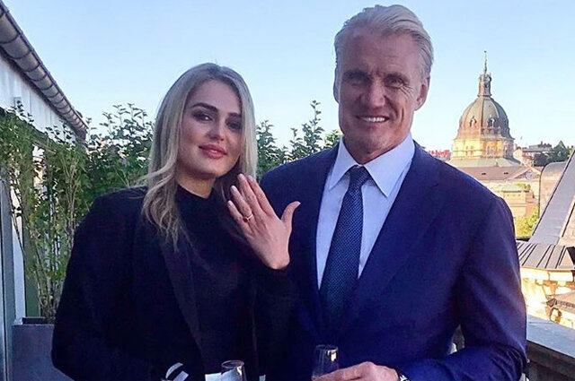  Эмма Крокдал и Дольф Лундгрен