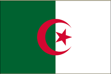 Флаг Алжира с 1962 года.