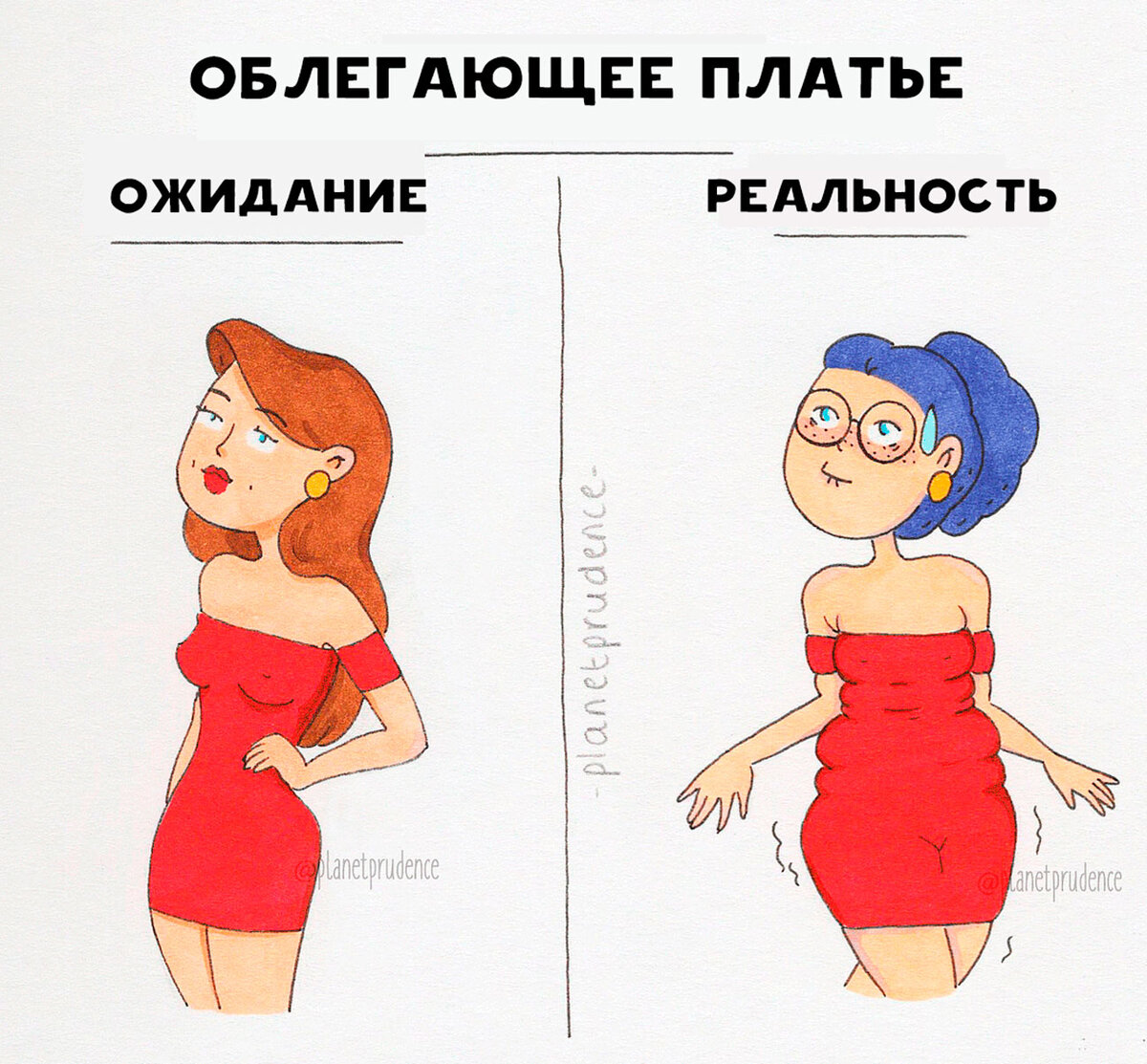 Рисунок ожидание и реальность