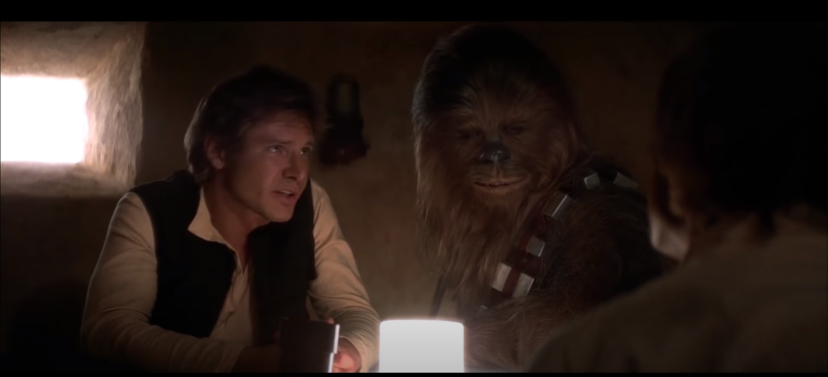 кадр из фильма "Звездные войны 4: Новая надежда"