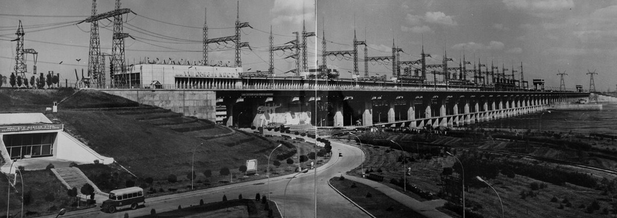 Сталинградская ГЭС.