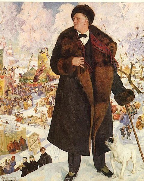 Портрет Федора Шаляпина кисти Бориса Кустодиева PD-RusEmpire PD-US