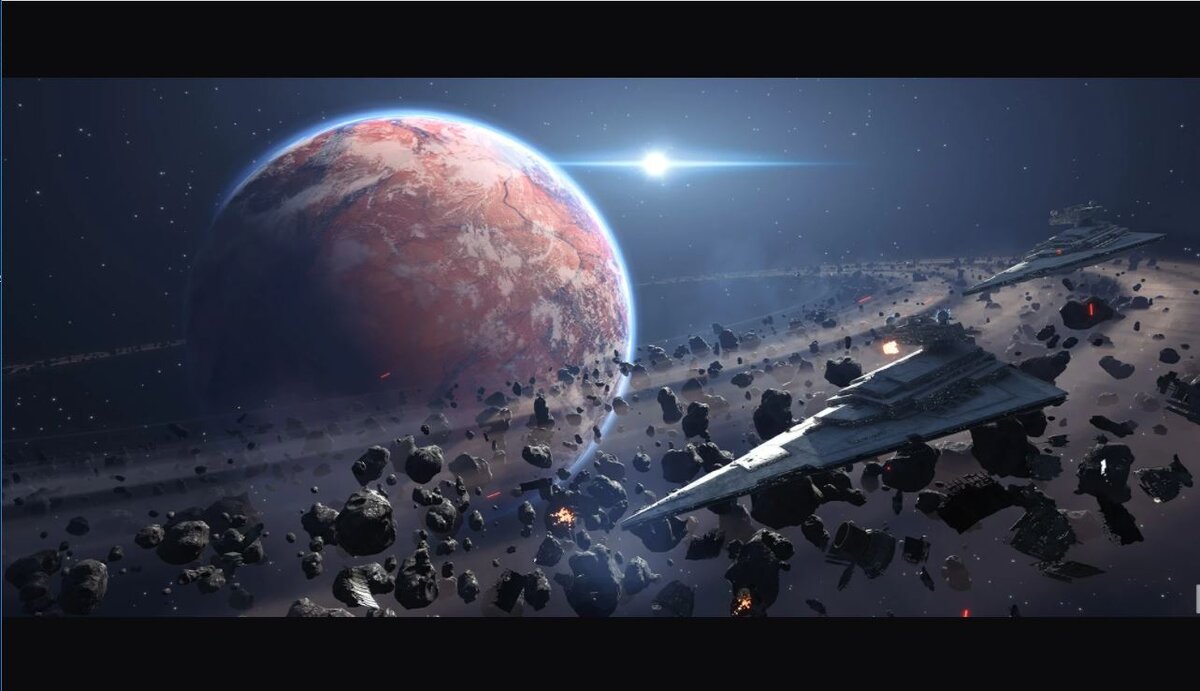 Кадры из Star Wars Battlefront, компьютерная игра.