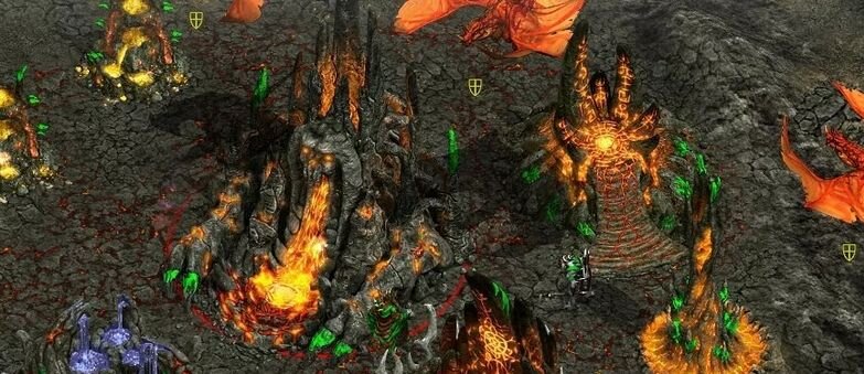 У Демонов стандарт - пепел и лава.