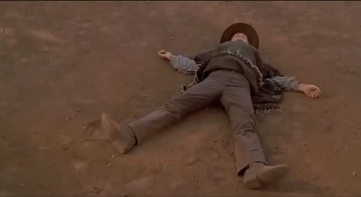 Марти из Назад в будущее 3 упал от пули