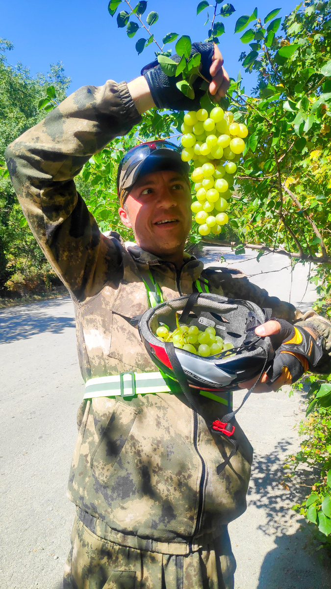 Делаем вид, что сорвали виноград, слава бабкам!!!