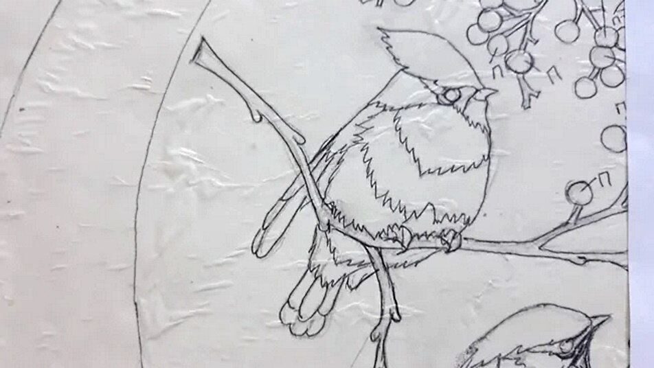 эскиз делится на небольшие части - детали