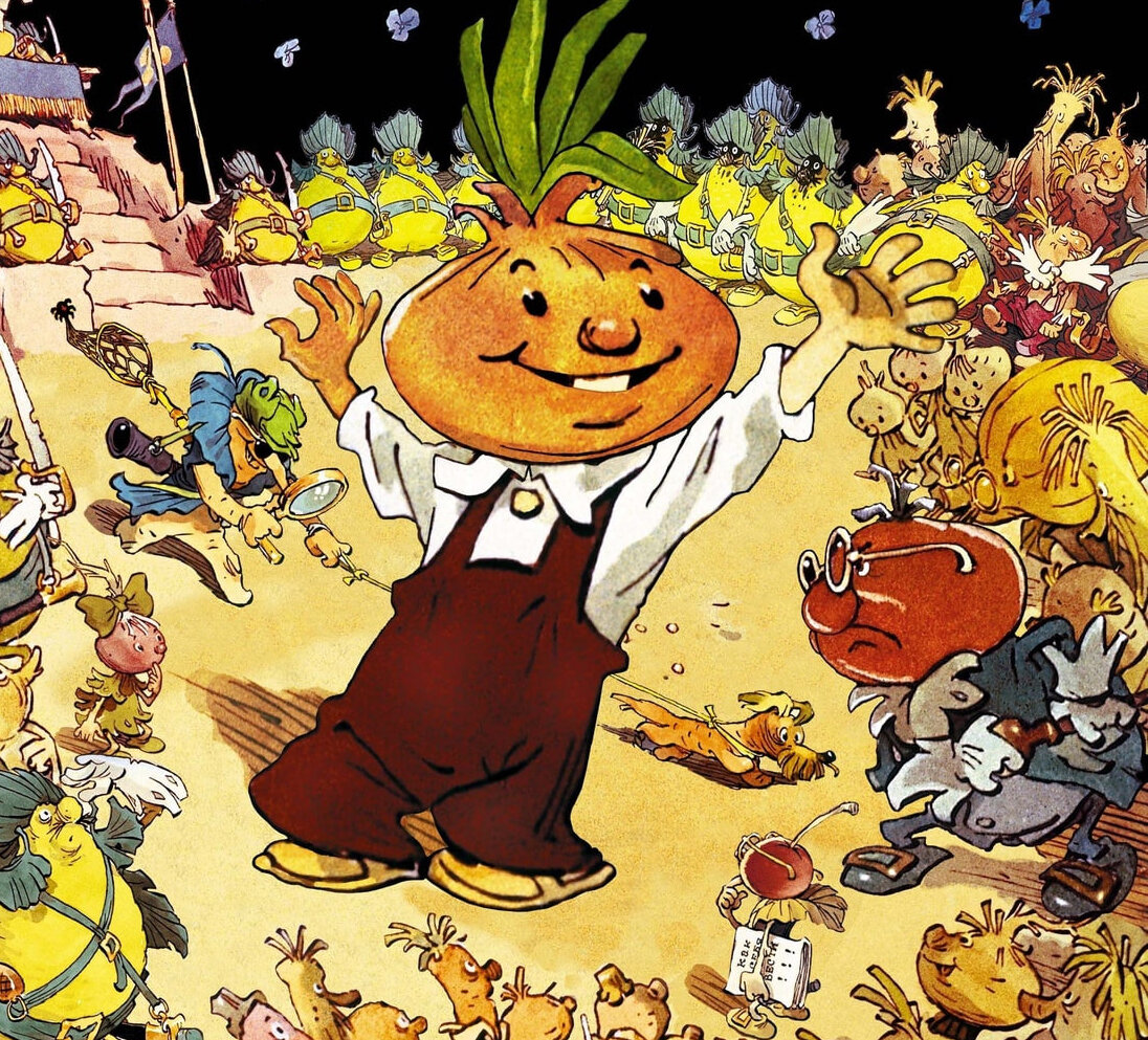 Чиполлино, самый сказочный герой у Родари, отмечает в 2021 году свое 70-летие