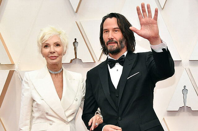 Киану Ривз с матерью. Фото из сети.