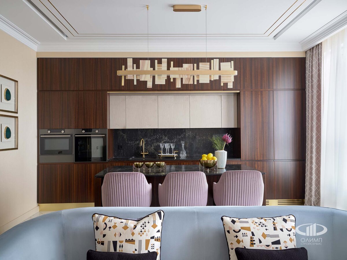 Кухня-гостиная | 2-комнатная квартиры в ЖК Сердце Столицы