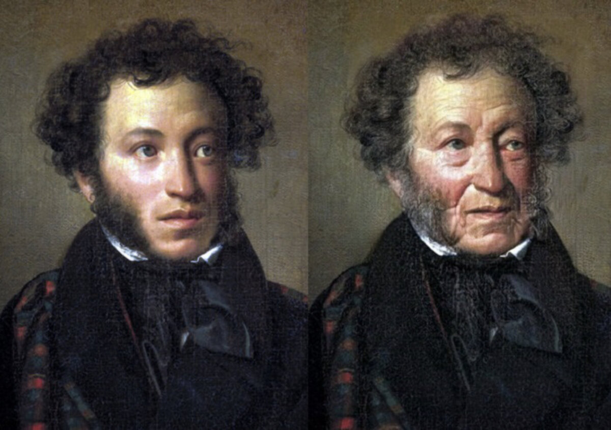 Так бы примерно выглядел бы Пушкин в 70 лет