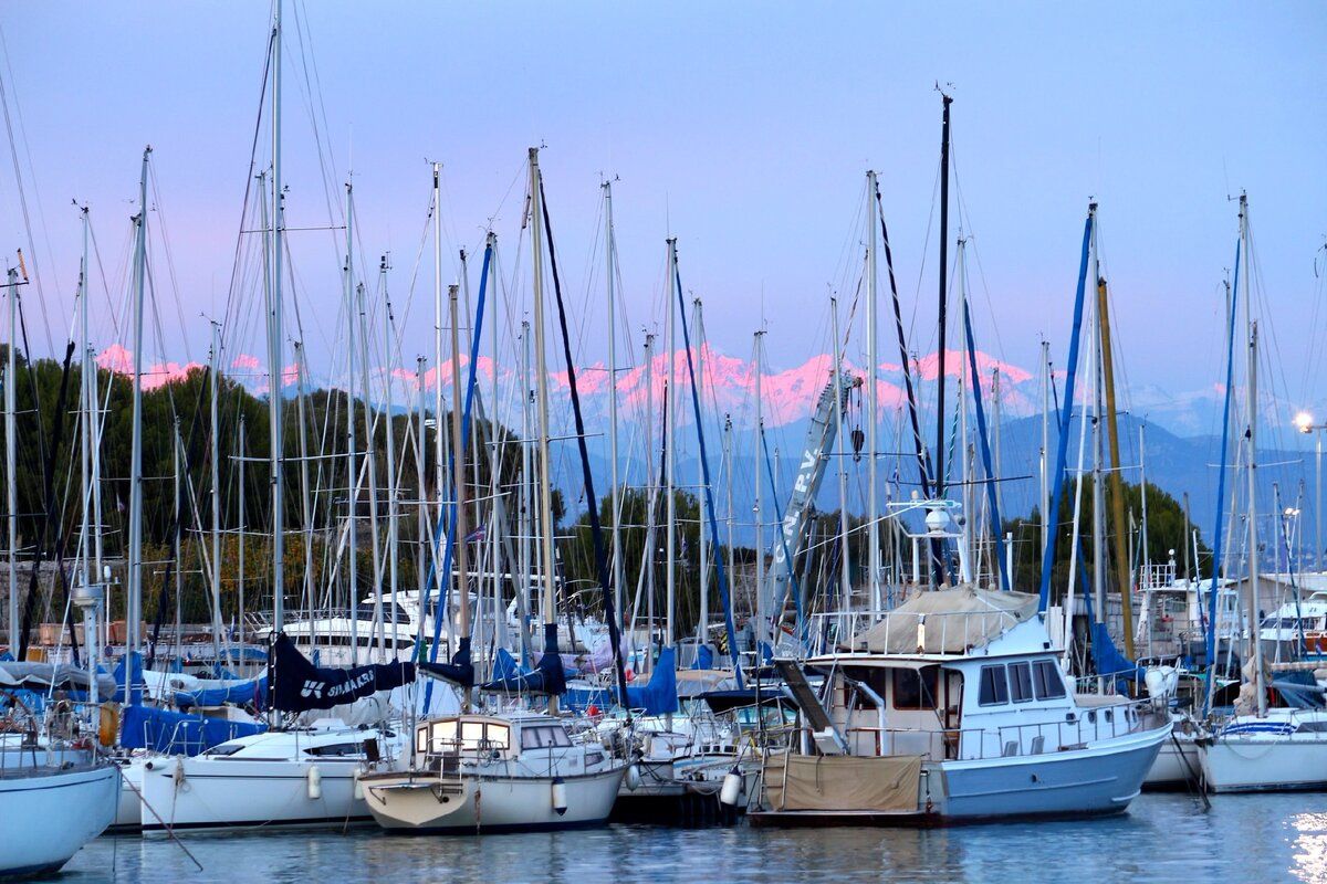  Альпы из Антиба, фото автора