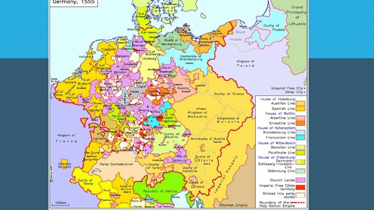 Священная римская империя в 12 15 веках карта