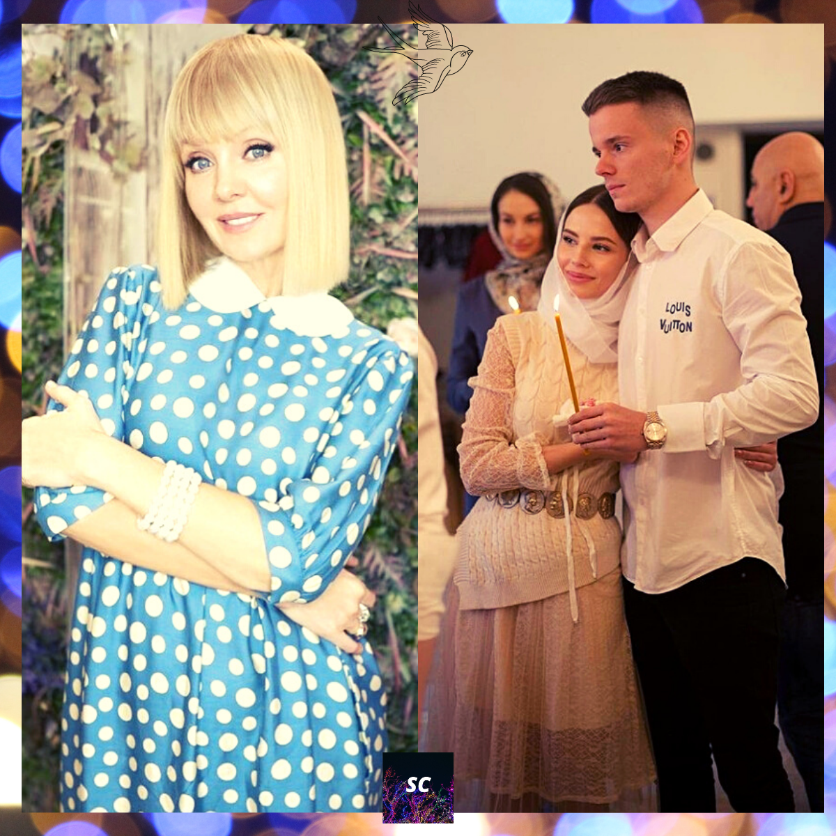 Валерия и ее сын Арсений Шульгин с женой