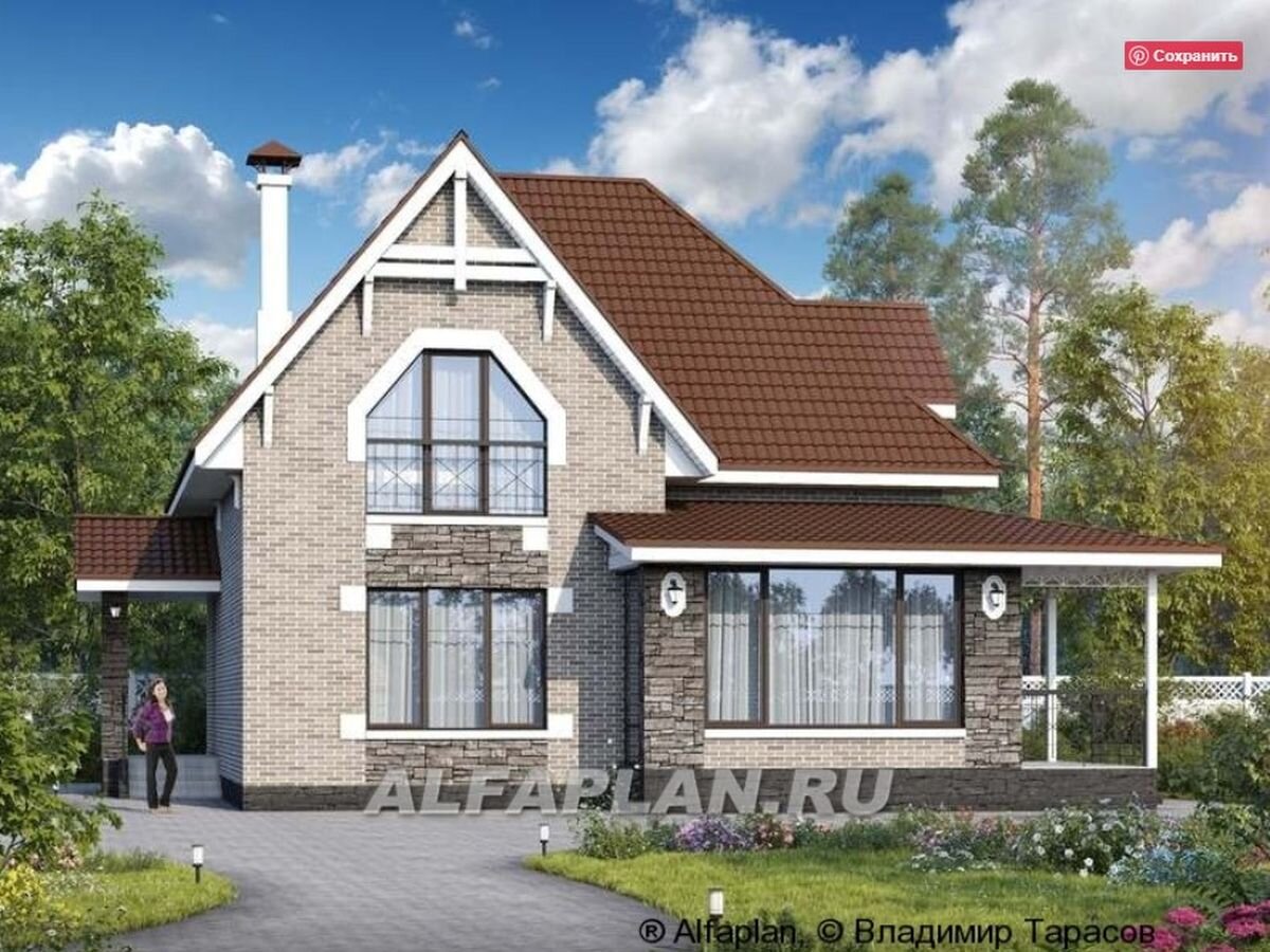 Проект загородного дома 365А "Галант"                        © Владимир Тарасов 