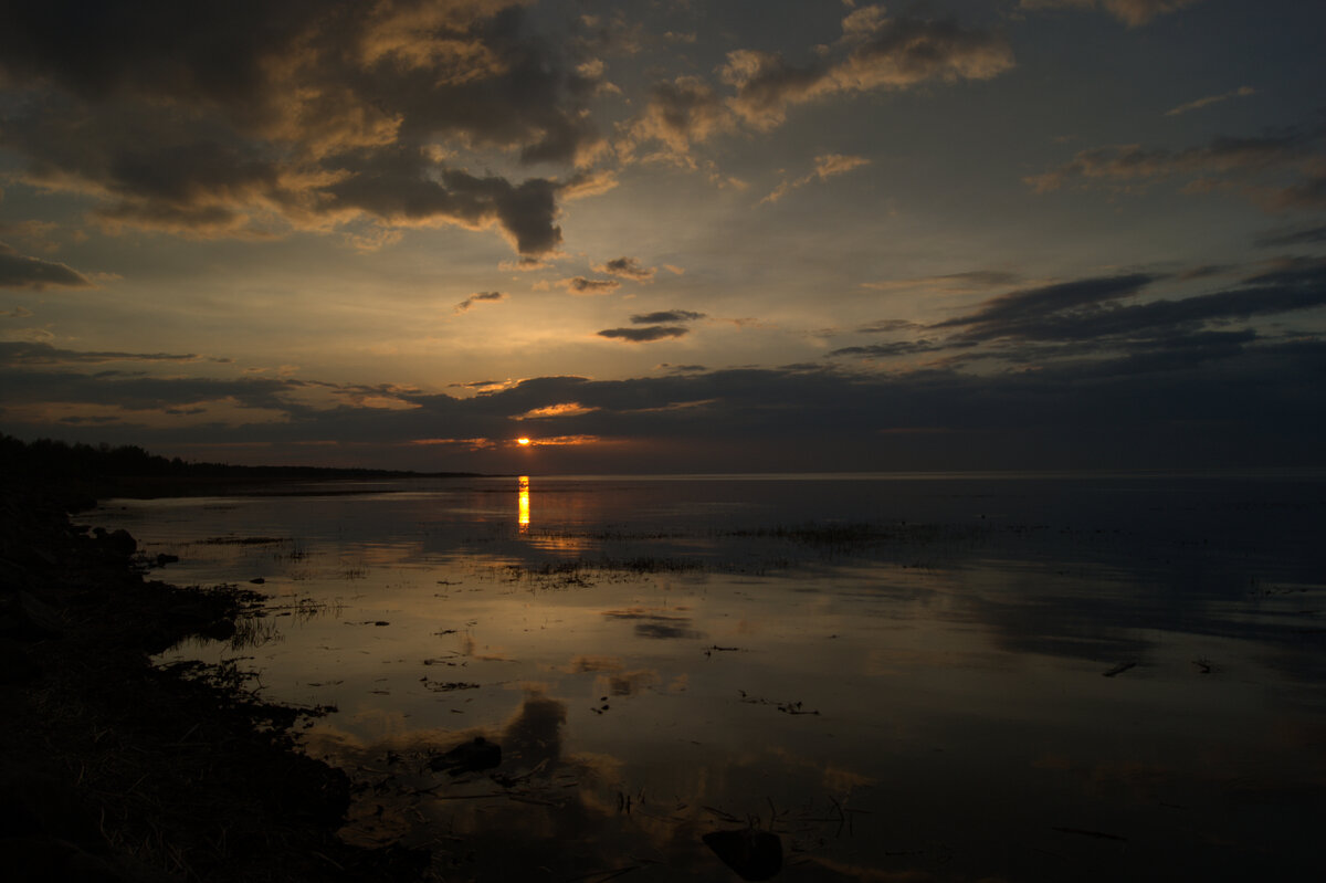 Закат на Финском заливе. Фото автора