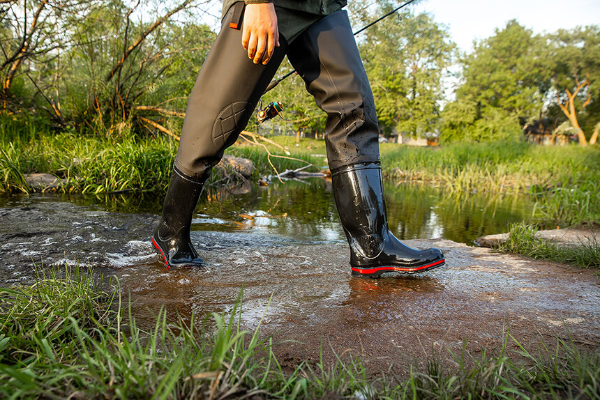 Сапоги рыбацкие Nordman с надставкой из винитола черные