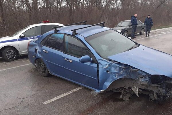 Место ДТП. Фото ГИБДД РО