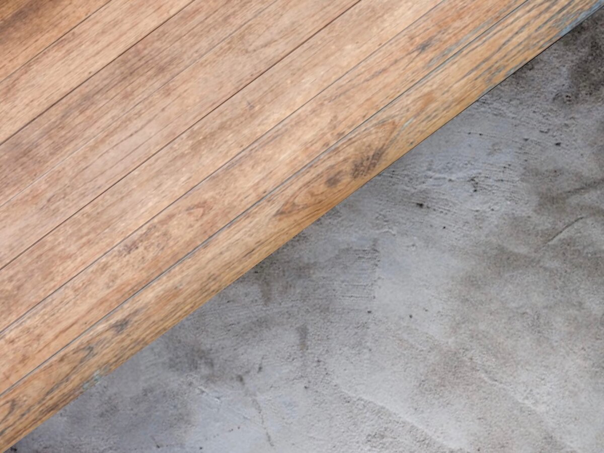 Сочетание дерева и камня