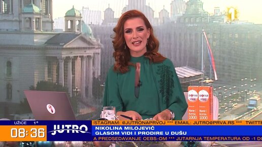 Prva TV program Jutro mural 