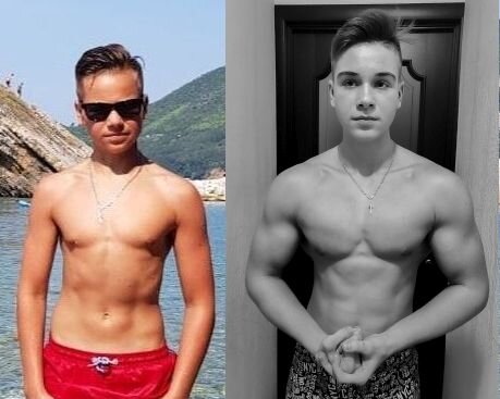 Виктор Лейнер - Левков, подросток показавший феноменальный рост мышц без стероидов. Набрал более 25 кг