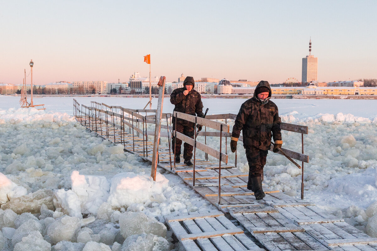 Переправа на Кегостров