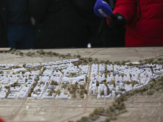     Макет "города в городе", который в течение 10 лет должен появиться на месте кемеровского частника.