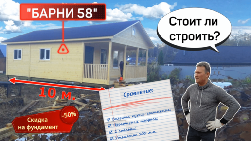 Каркасный дом 6 x 4 под ключ: проект и цена в Санкт-Петербурге и Лен. обл.