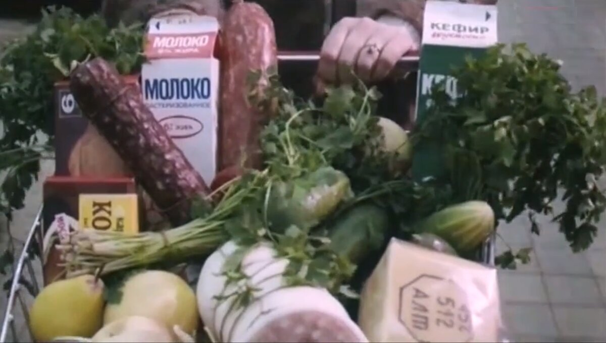 Продуктовая корзина из СССР
