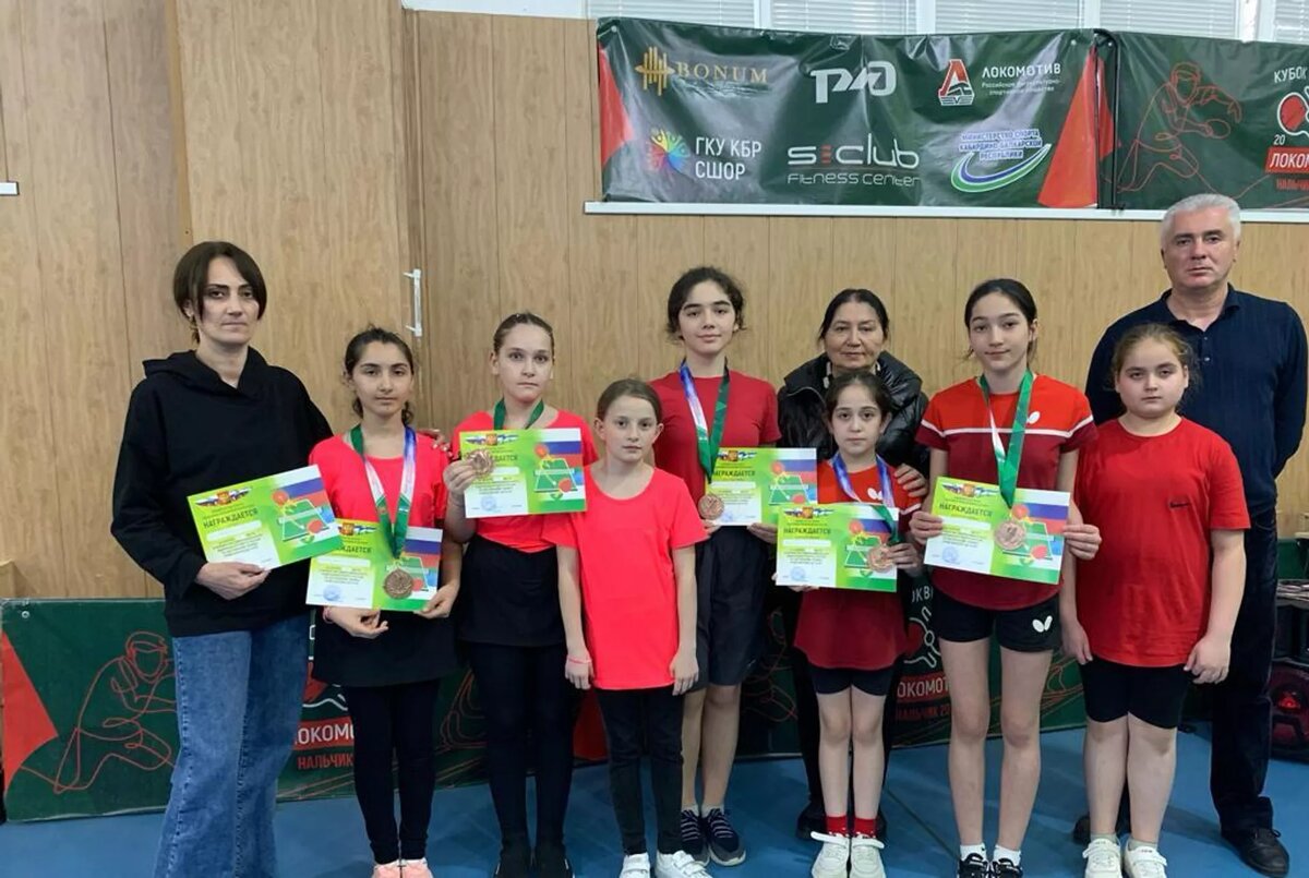 Осетинские спортсменки - призеры чемпионата СКФО по настольному теннису