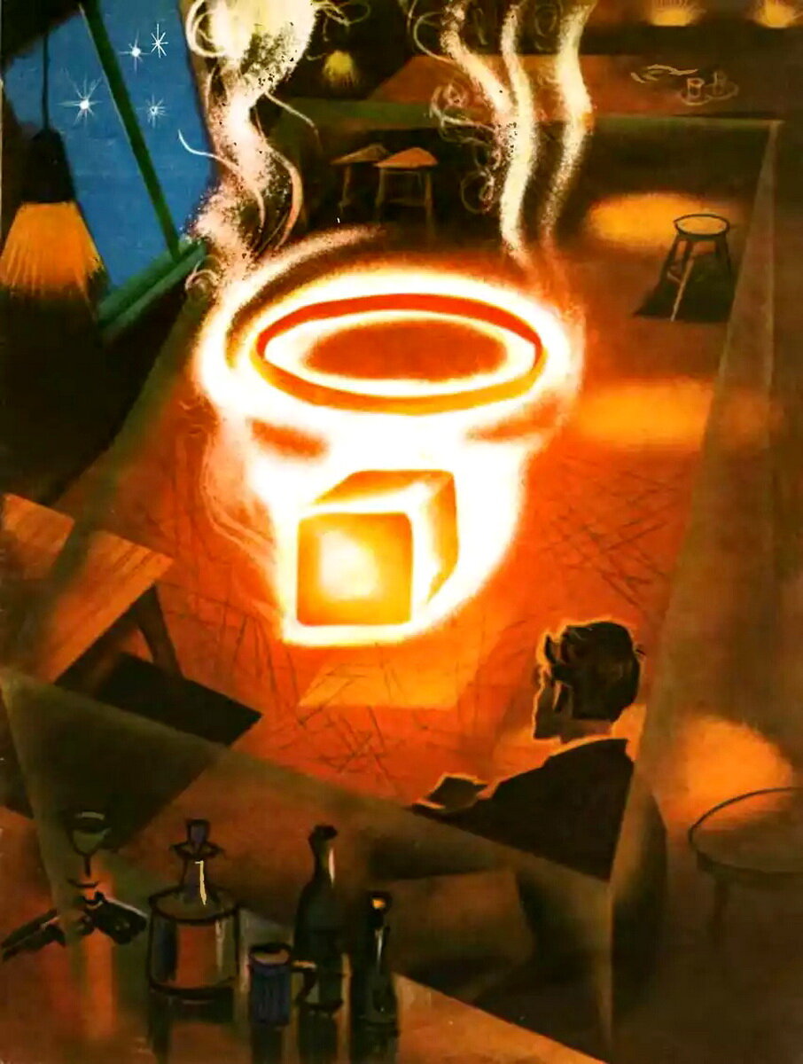 Рис. Р. Авотина к рассказу "Тот, кто всегда возвращается", ТМ, 1968