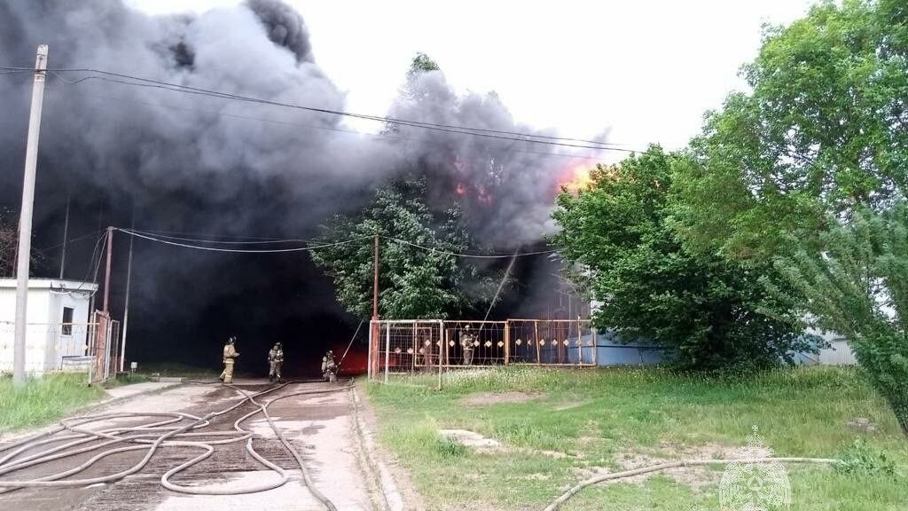 Пожар на ППЖТ В Рязани