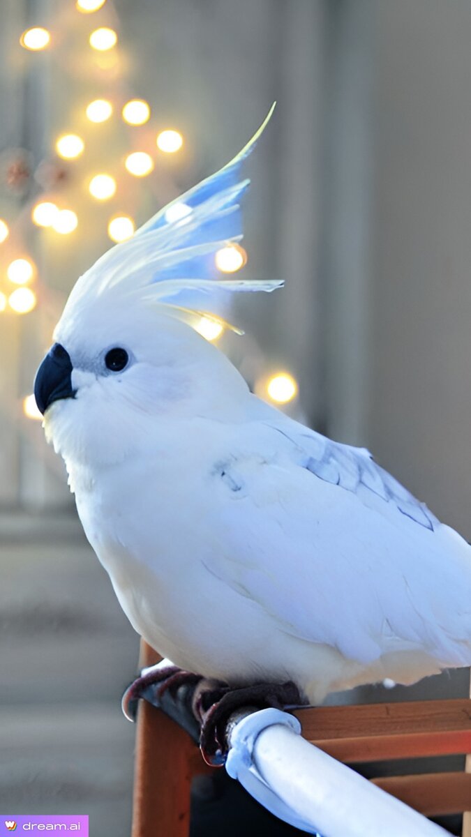 Корелла Альбинос, картинка редактирова в приложении. 