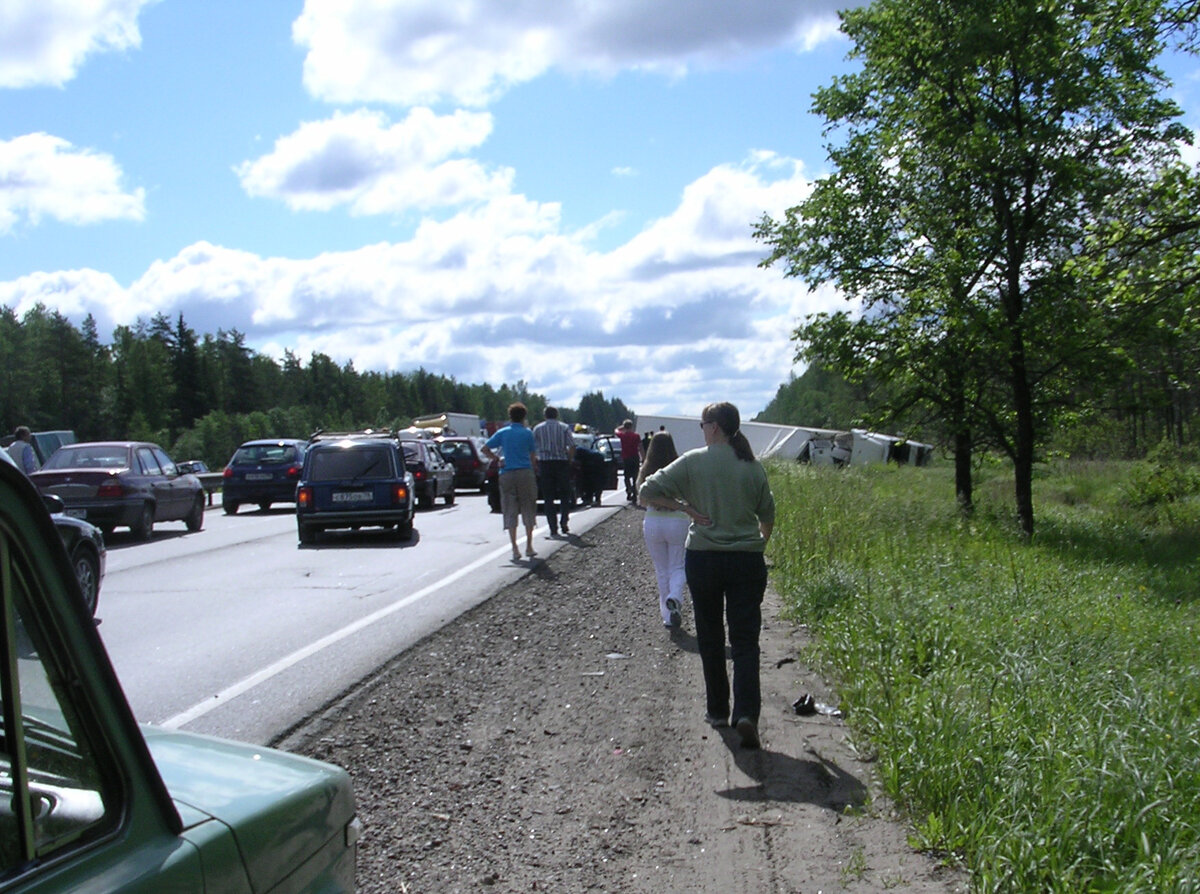 авария на трассе Е105