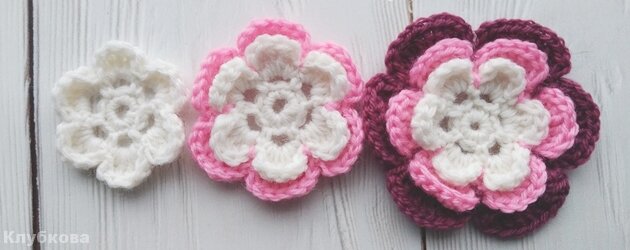 Ирландская роза. Однослойная, двухслойная  и трехслойная. 