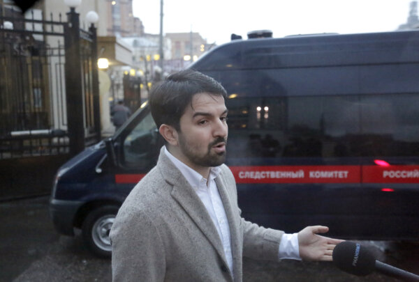Адвокат Мурад Мусаев во время судебного процесса в Москве.