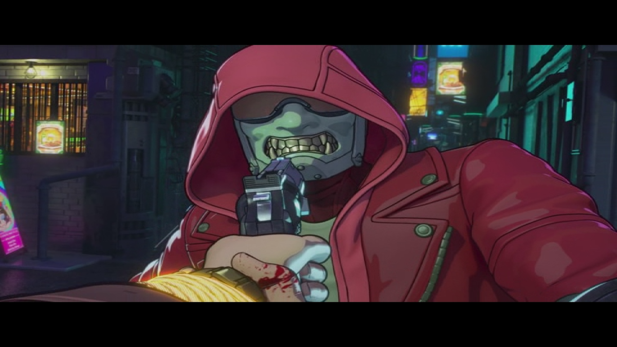 кадр из мультфильма "Видоизмененный углерод"