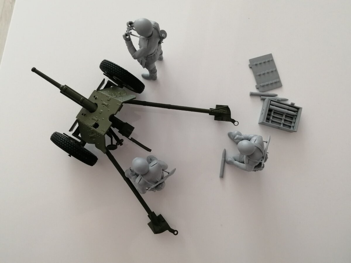 Советский расчет ПТО в масштабе 1:16.