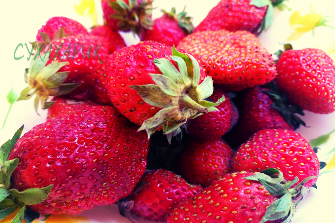 Свежая клубника для киселя