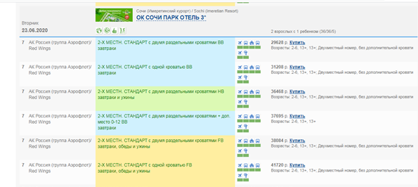 скрин с сайта туроператора Библио-Глобус