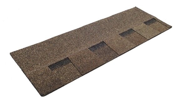 Гонт двухслойной гибкой черепицы