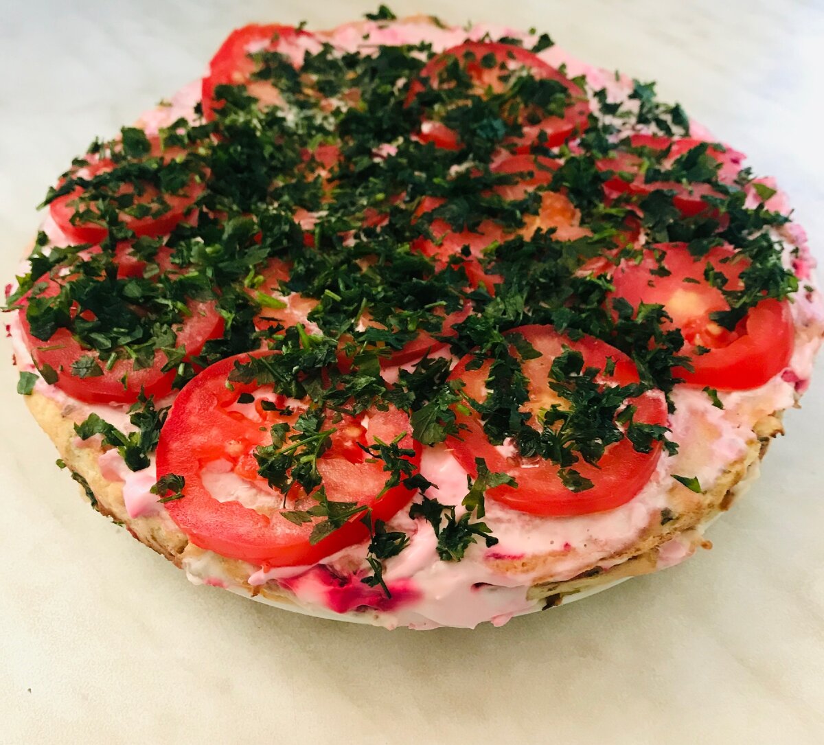 Готовый закусочный торт