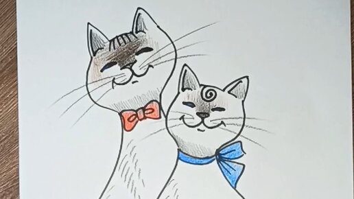 Как нарисовать (рисовать) кошку, кота, котенка - поэтапные рисунки и видеоуроки