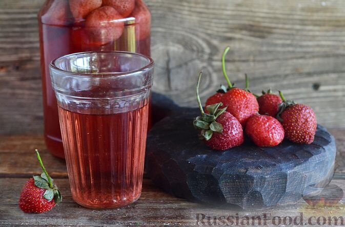 клубника, сахар, вода