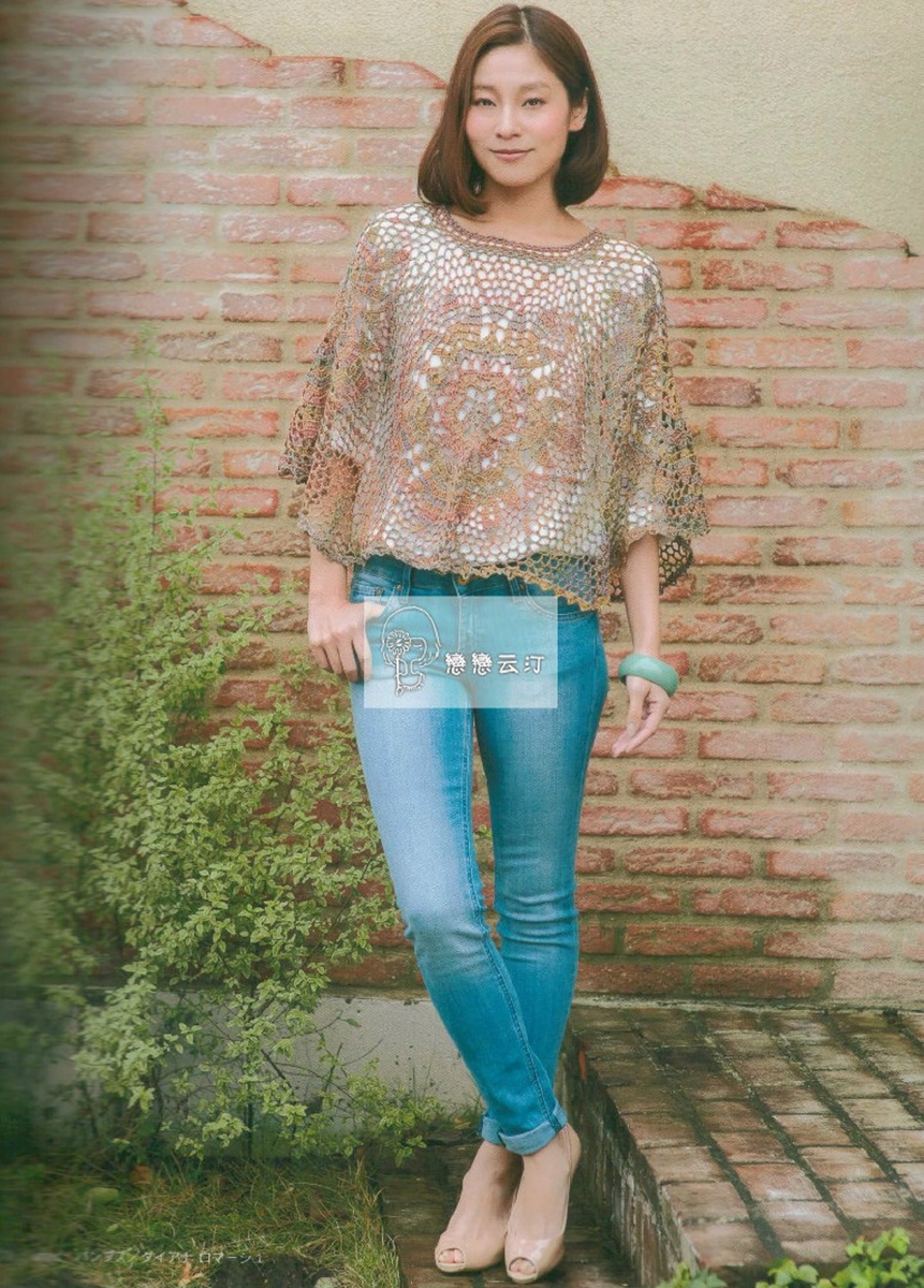 Пончо из журнала Let's knit series NV80493 2016 kr