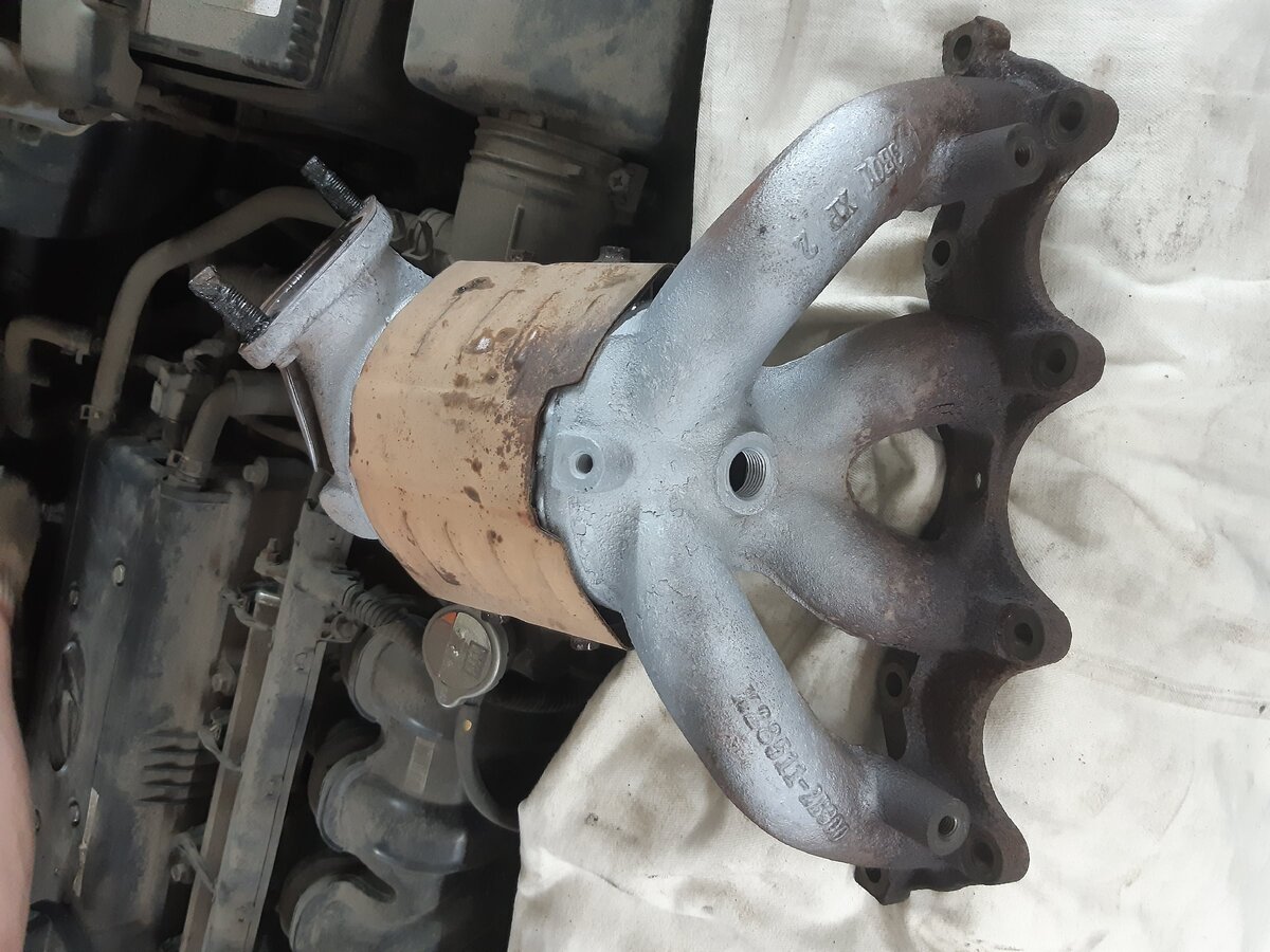 Удаление катализатора Хендай Солярис 1.6 2011 - 2015 г.: масложор ...