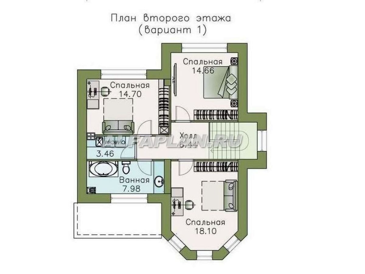 Проект дома 525Е «Веста» 140м2 с четырьмя спальнями | Популярные проекты  домов Альфаплан | Дзен