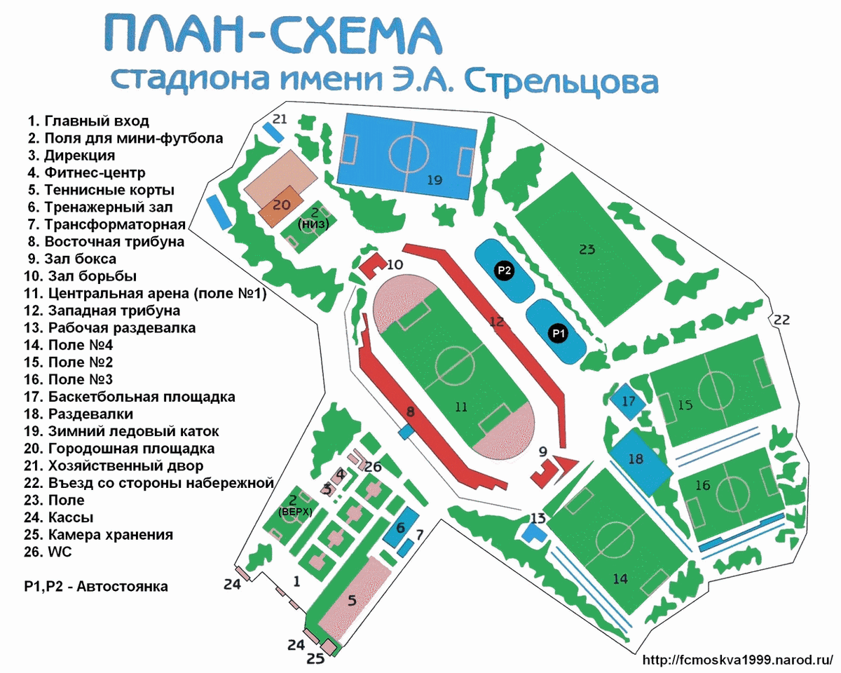 План стадиона "Торпедо". Фото fcmoskva1999.narod.ru.